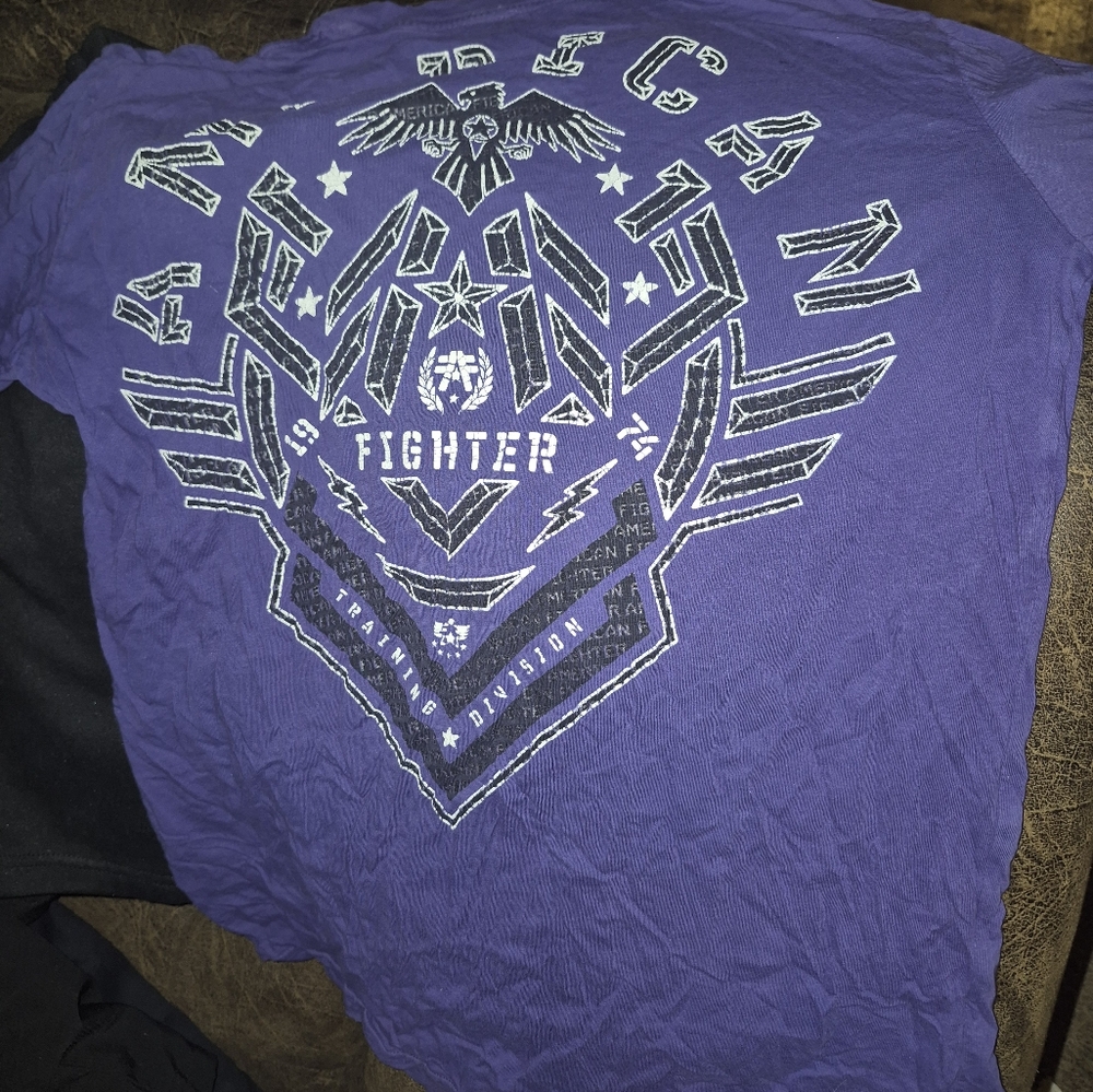 Mens American fighter tshirt